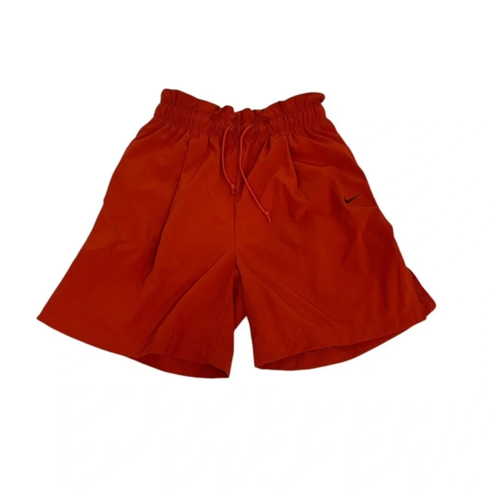 Nike High Rise Woven Shorts Womens M Everyday Modern Loose Fit Burnt Orange